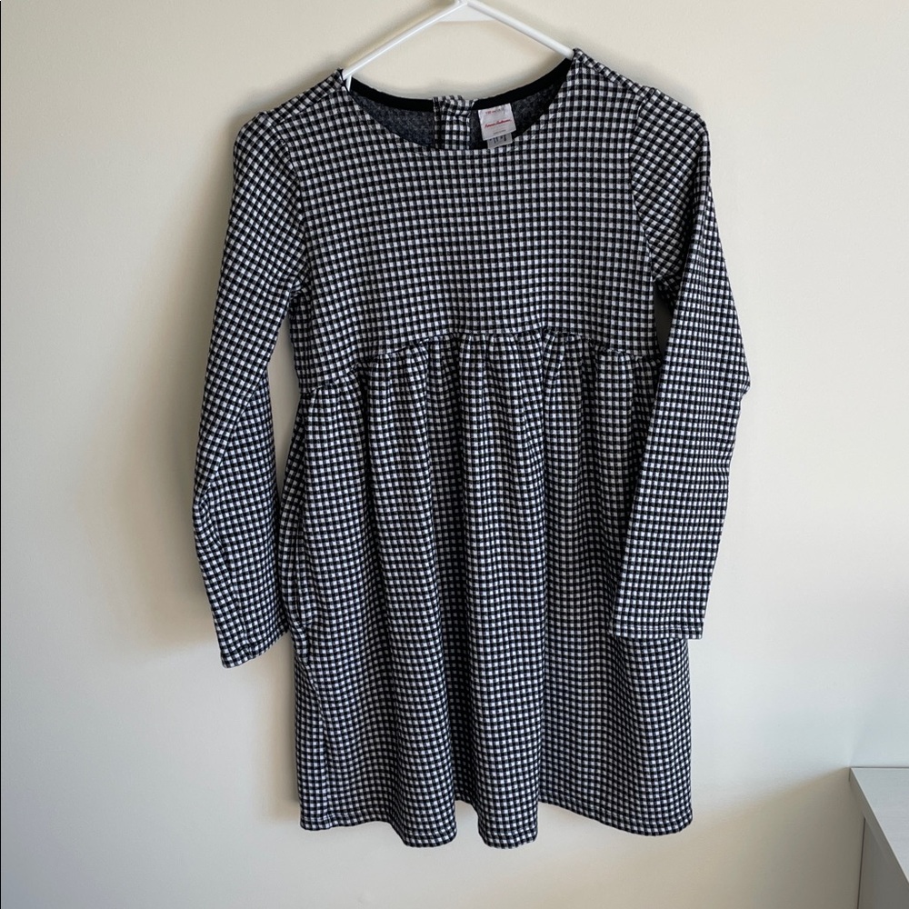 Hanna Andersson Black and White Gingham Dress
